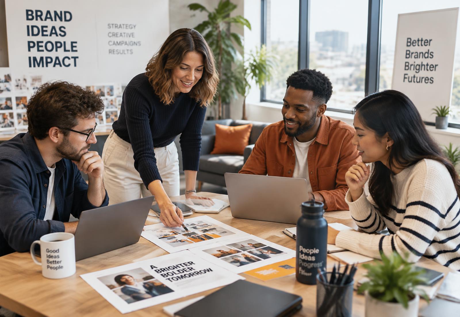 Marketing team reviewing local search results for Atlanta businesses